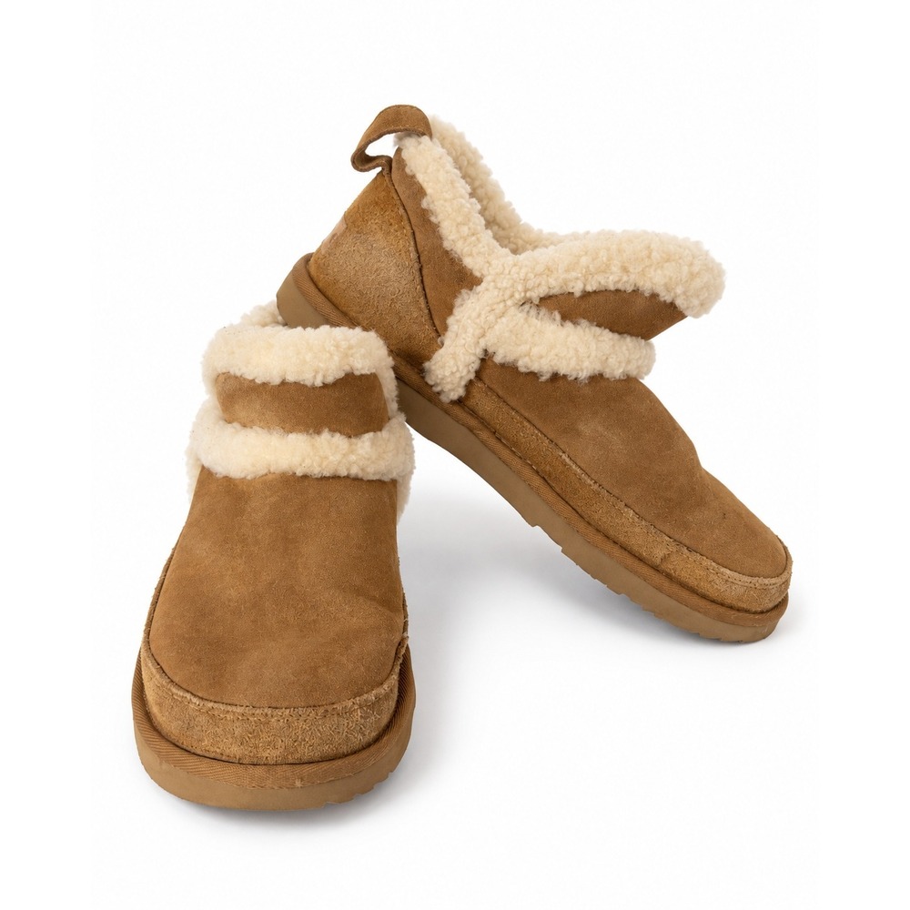 UGG Kids Neumel Slipper Chestnut Suede Sheepskin Lining 1167811K Size 5 Kids